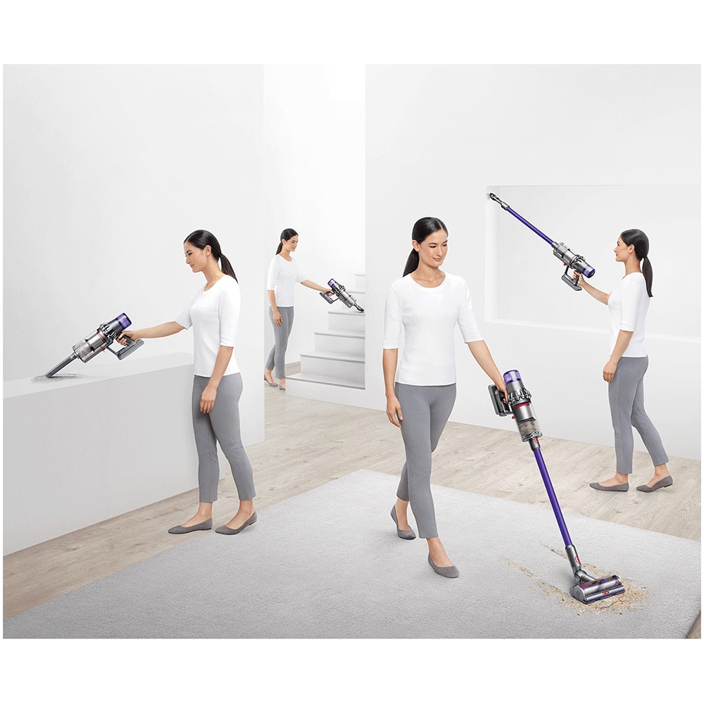 Aspirator vertical DYSON V11 Advanced, 0.76l, 25.2V, autonomie max 60 min, 14 cicloni, mov-argintiu