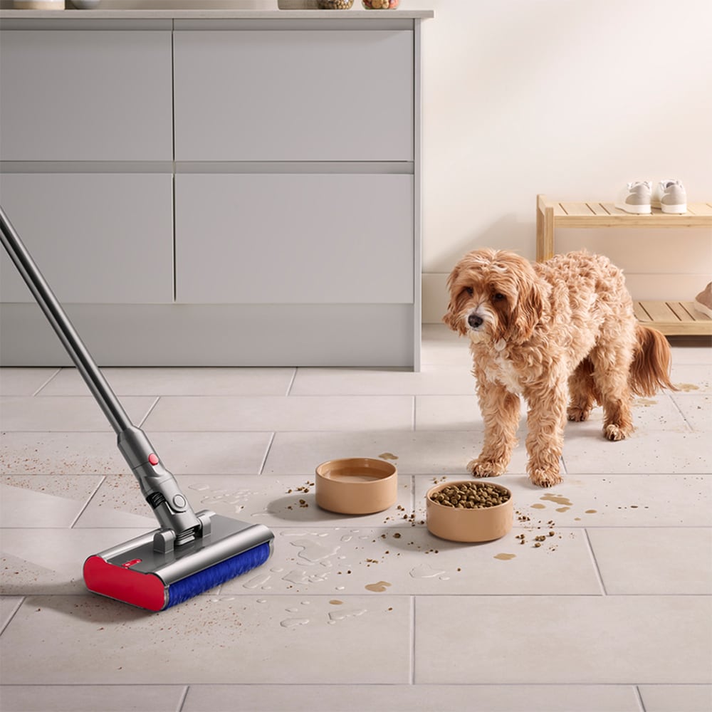 Aspirator vertical DYSON V12s Detect Slim Submarine 48535001, 0.35l, 25.2V, autonomie max 60 min, Point&Shoot, galben-argintiu