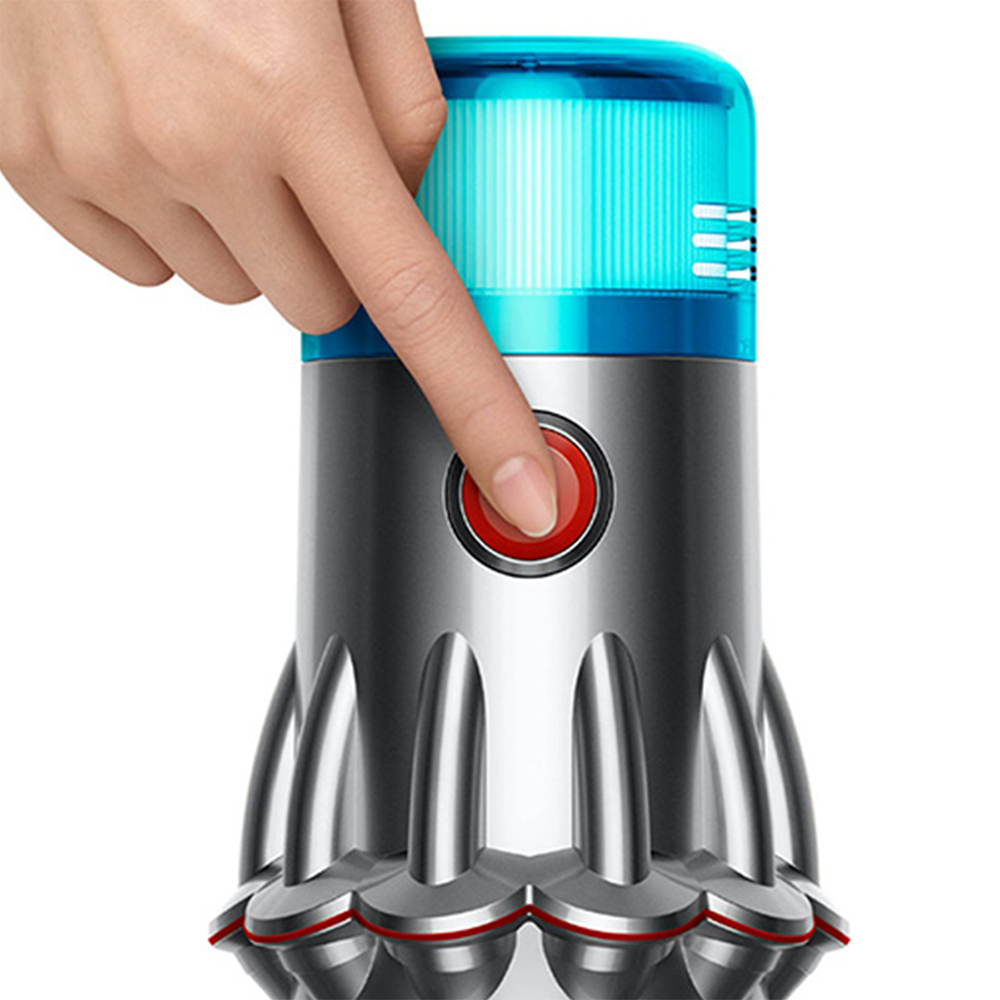 Aspirator vertical DYSON V12 Origin, 0.35l, 25.2V, autonomie max 60 min, argintiu-rosu