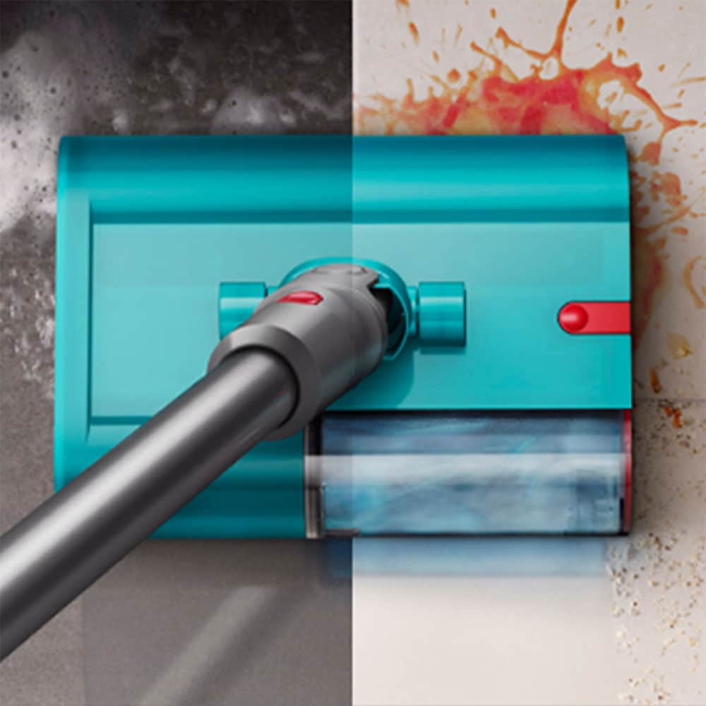 Aspirator vertical DYSON V15s Detect Submarine 2026 49472401, 0.77l, autonomie max 60 min, Tehnologie Hyperdymium, Senzor Piezo, argintiu-turcoaz