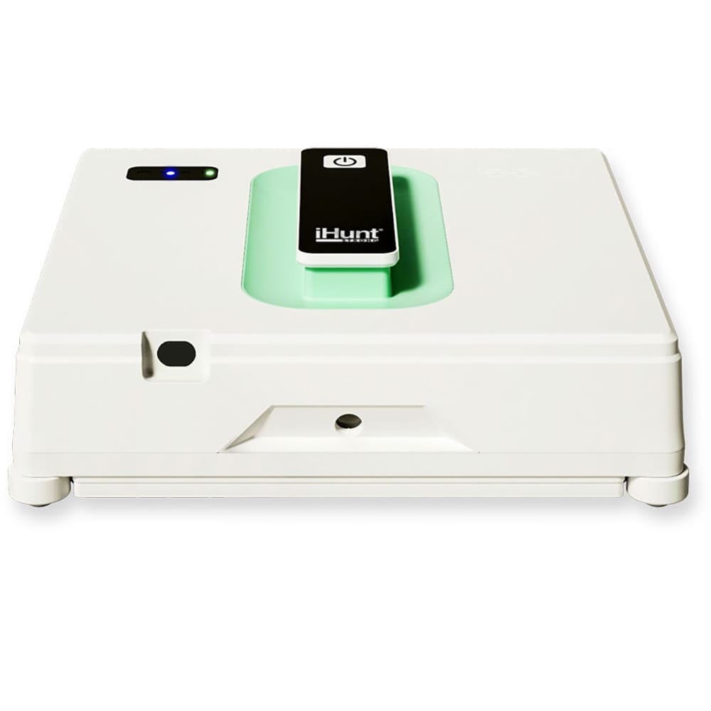 Aspirator robot geamuri IHUNT Smart Window 4 Supreme Twin Spray, 24V, autonomie max 25 min, alb-negru