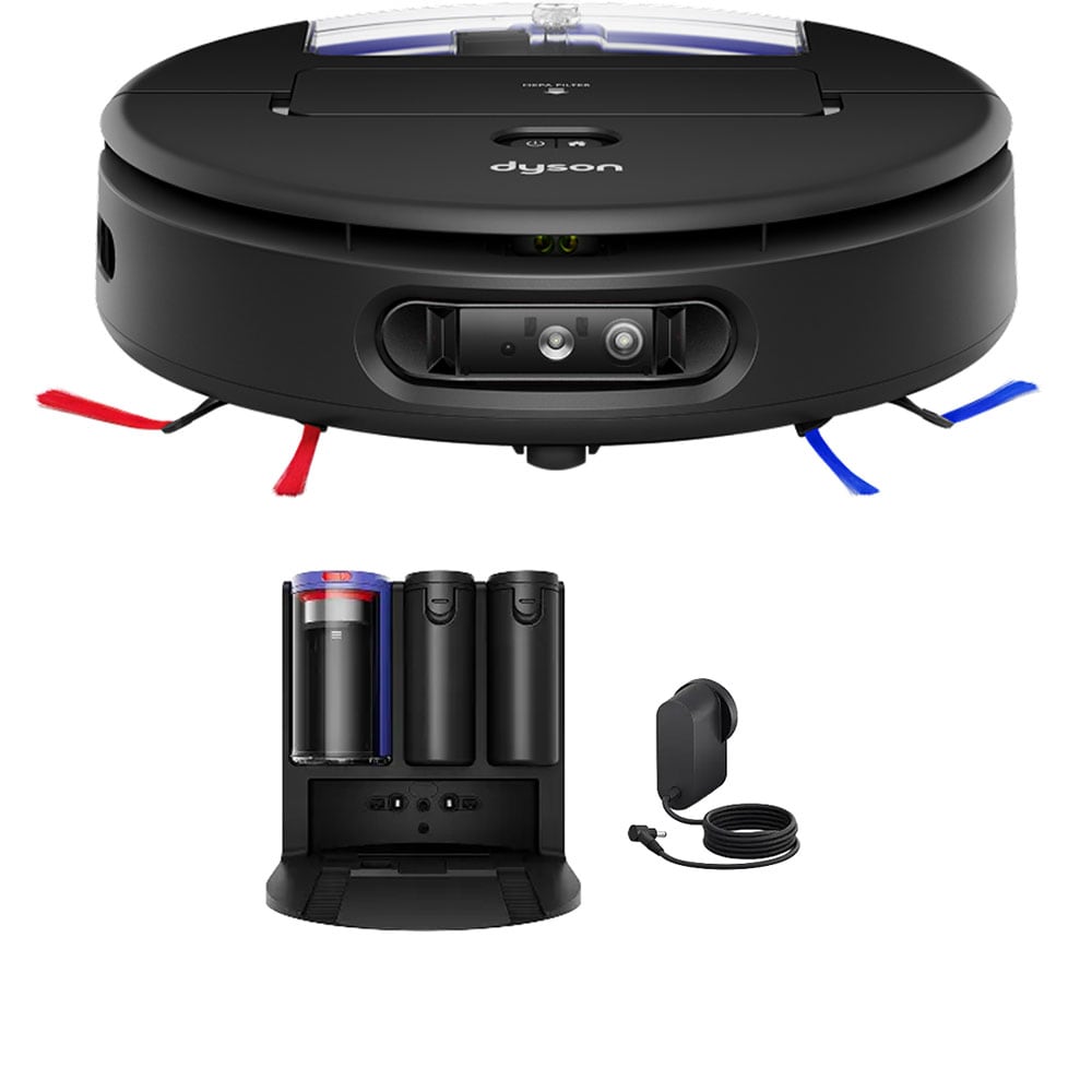 Aspirator robot DYSON Spot+Scrub AI 58618301, 2.1l, autonomie max 200 min, functie mop, LiDAR, negru