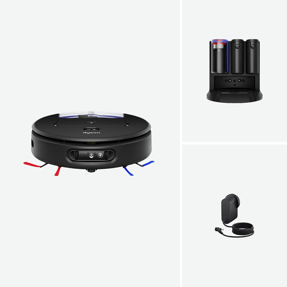 Aspirator robot DYSON Spot+Scrub AI 58618301, 2.1l, autonomie max 200 min, functie mop, LiDAR, negru