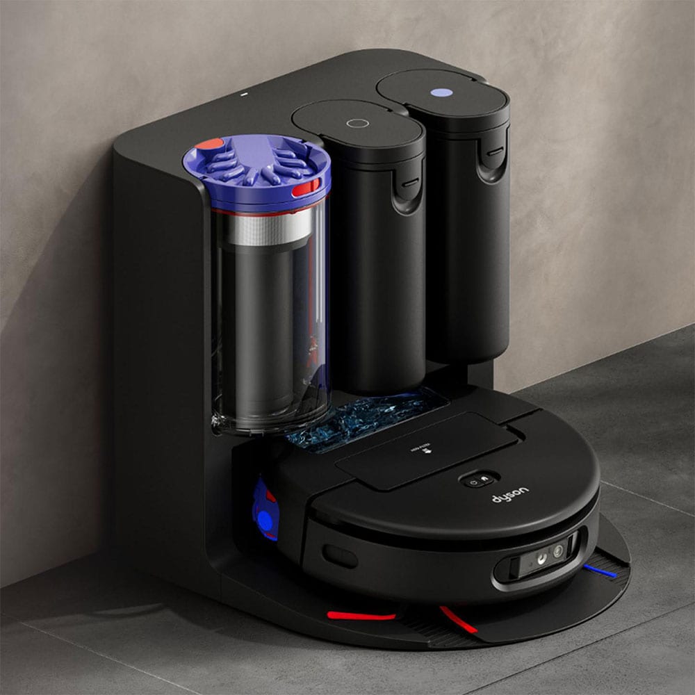 Aspirator robot DYSON Spot+Scrub AI 58618301, 2.1l, autonomie max 200 min, functie mop, LiDAR, negru
