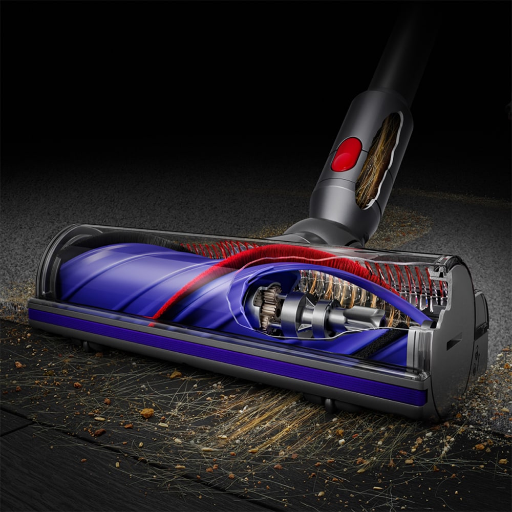 Aspirator vertical DYSON V10 Cyclone Submarine, 0.76l, 25.2V, autonomie max 60 min, Point and Shoot, galben-albastru