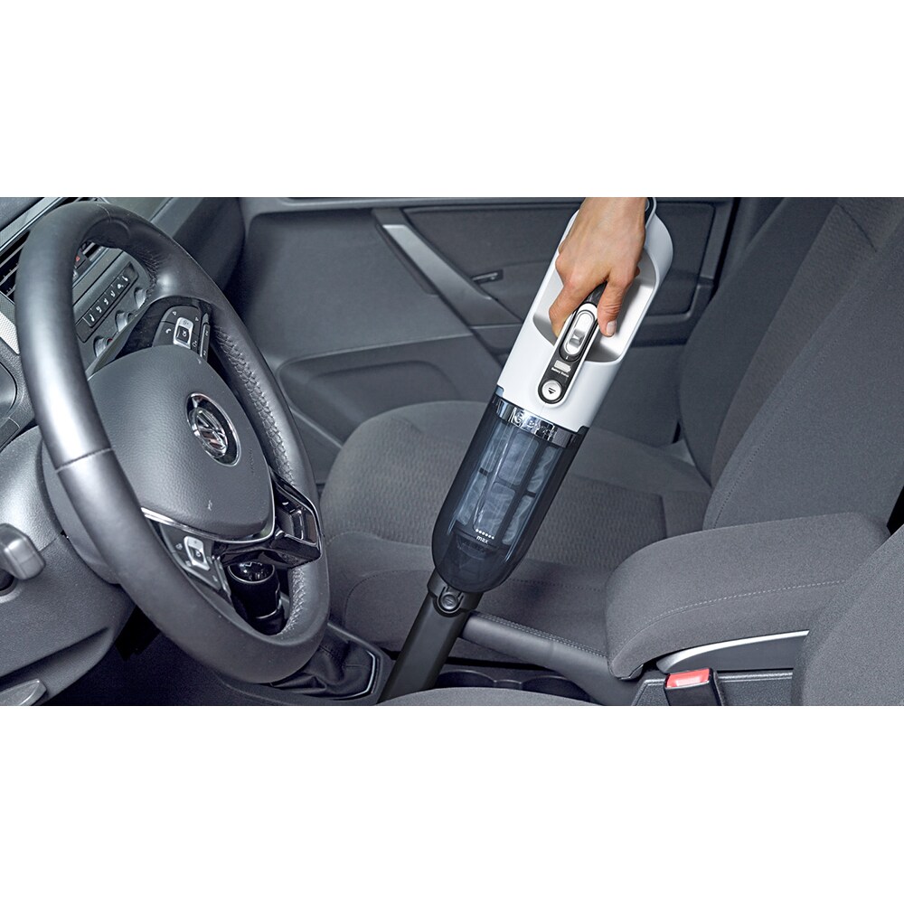 Aspirator vertical 2in1 BOSCH Flexxo 2 BBH32551, 0.4l, 25.2V, autonomie max 55 min, Sistem EasyClean, alb-negru