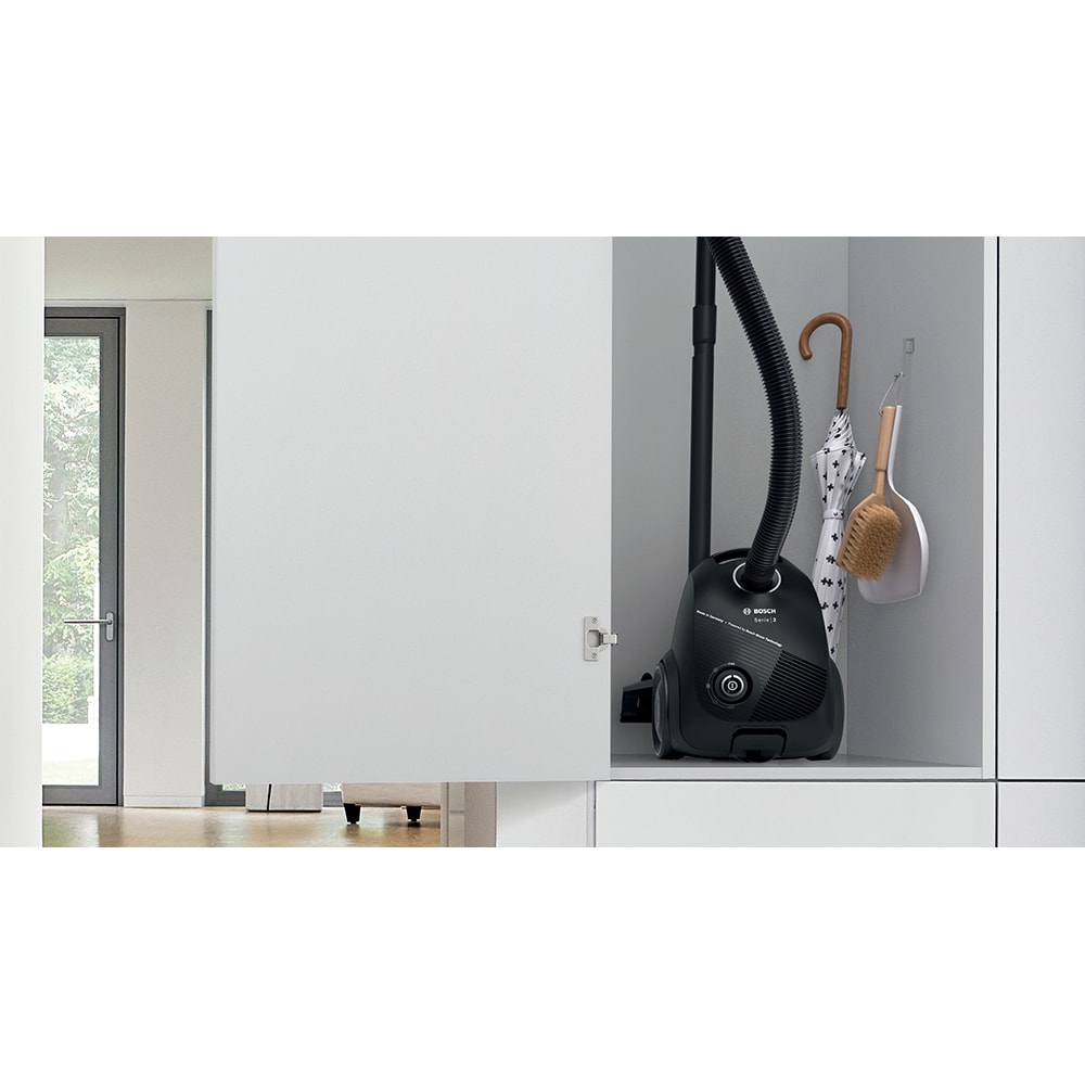 Aspirator cu sac BOSCH Seria 2 BGLS2BA1, 3.5l, 600W, 80dB, negru