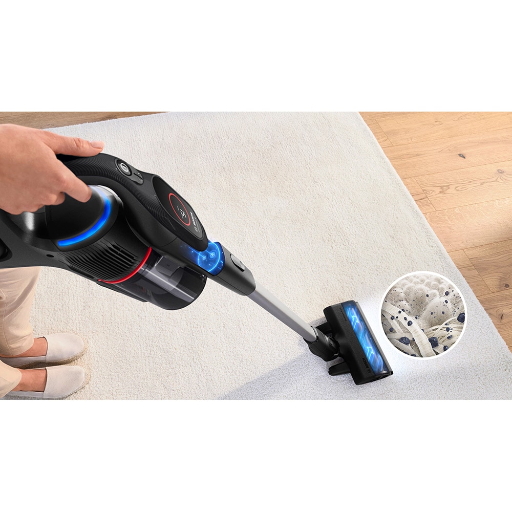 Aspirator vertical BOSCH Unlimited 9 BSS931BHF, 0.4l, 18V, autonomie max 60 min, negru-argintiu