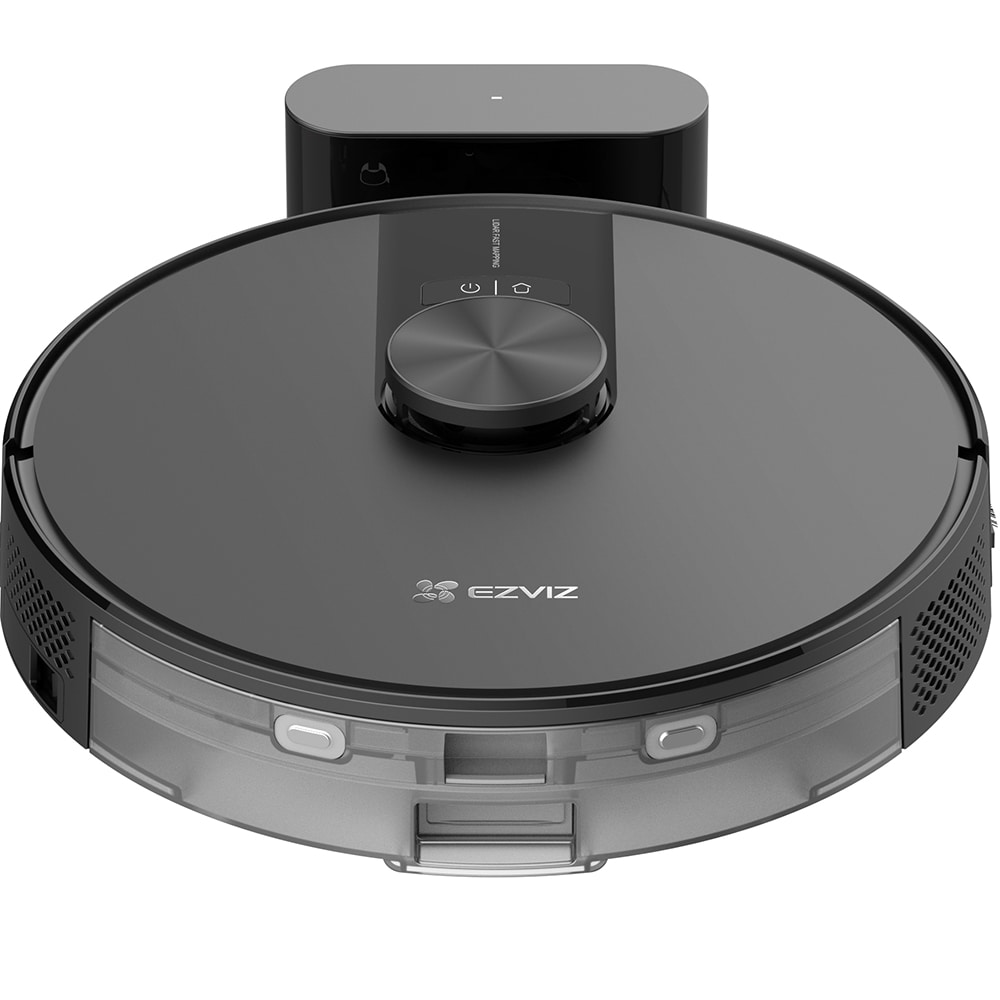 Aspirator robot EZVIZ RE4, 0.35l, 24.1V, autonomie max 240 min, Wi-Fi, functie mop, negru