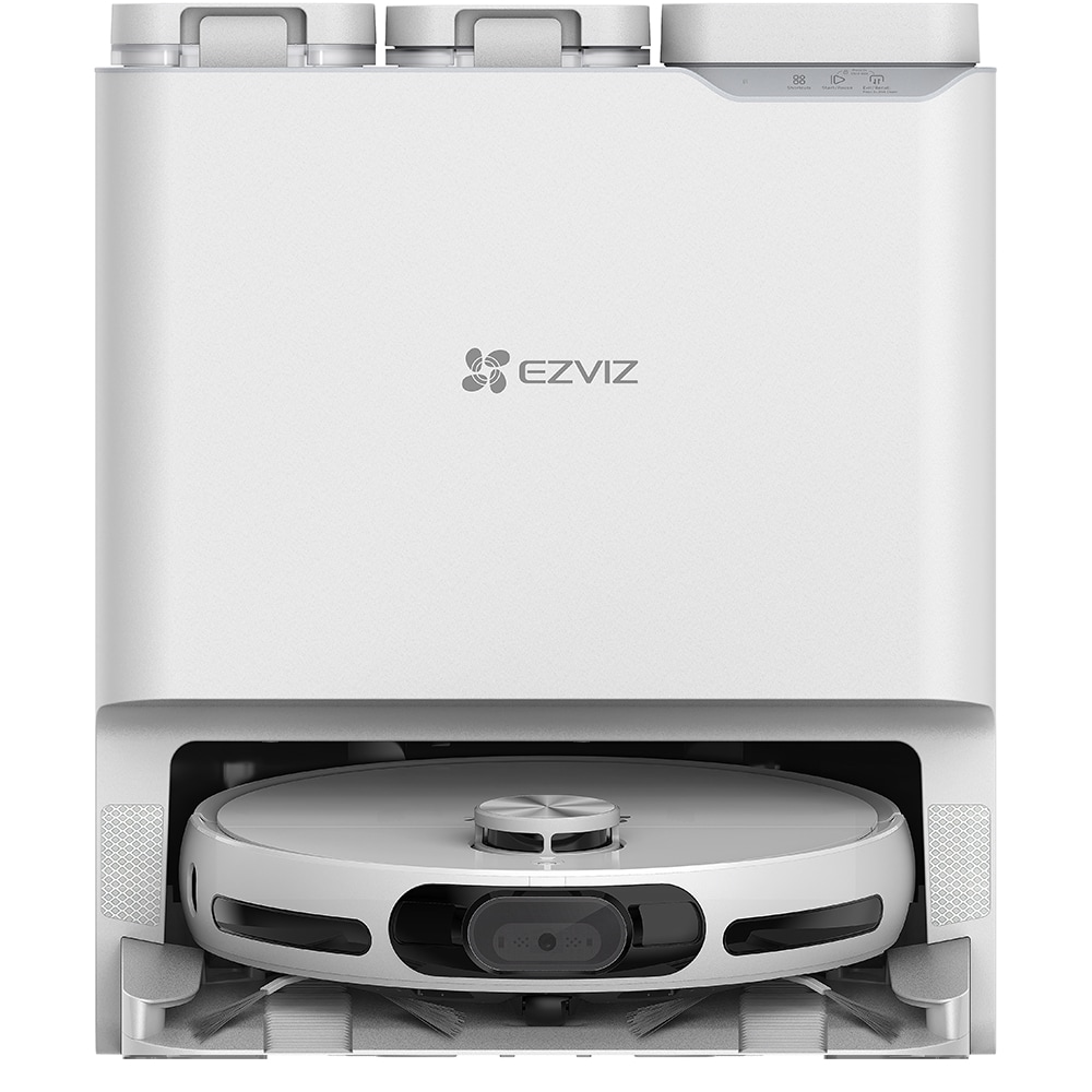 Aspirator robot EZVIZ RS20 Pro, 0.4l, 20V, autonomie max 220 min, Wi-Fi, functie mop, alb
