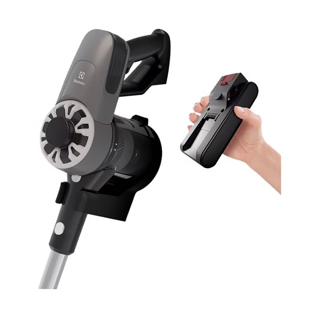 Aspirator vertical ELECTROLUX EP31CB21TG, 0.5l, 21.6V, autonomie max 40 min, gri inchis-argintiu