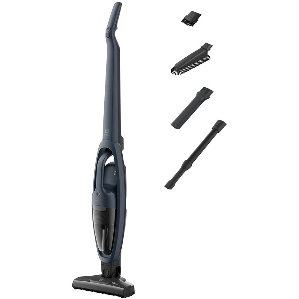 Aspirator vertical ELECTROLUX Seria 300 ES31C183DB, 0.3l, 18V, autonomie max 45 min, albastru inchis-negru
