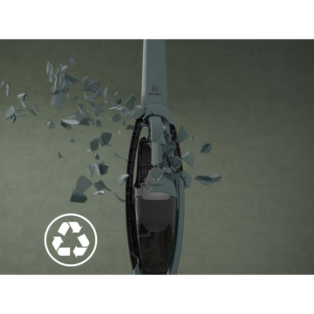 Aspirator vertical ELECTROLUX 500 ES52C212XN, 0.3l, 21.6V, autonomie max 55 min, verde inchis-negru