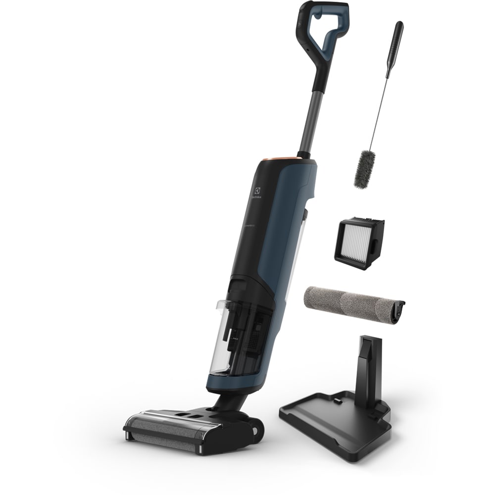 Aspirator vertical 3in1 ELECTROLUX Seria 800 W&D EW81U3DB, 21.6V, 0.65l, autonomie max 35 min, albastru inchis-negru