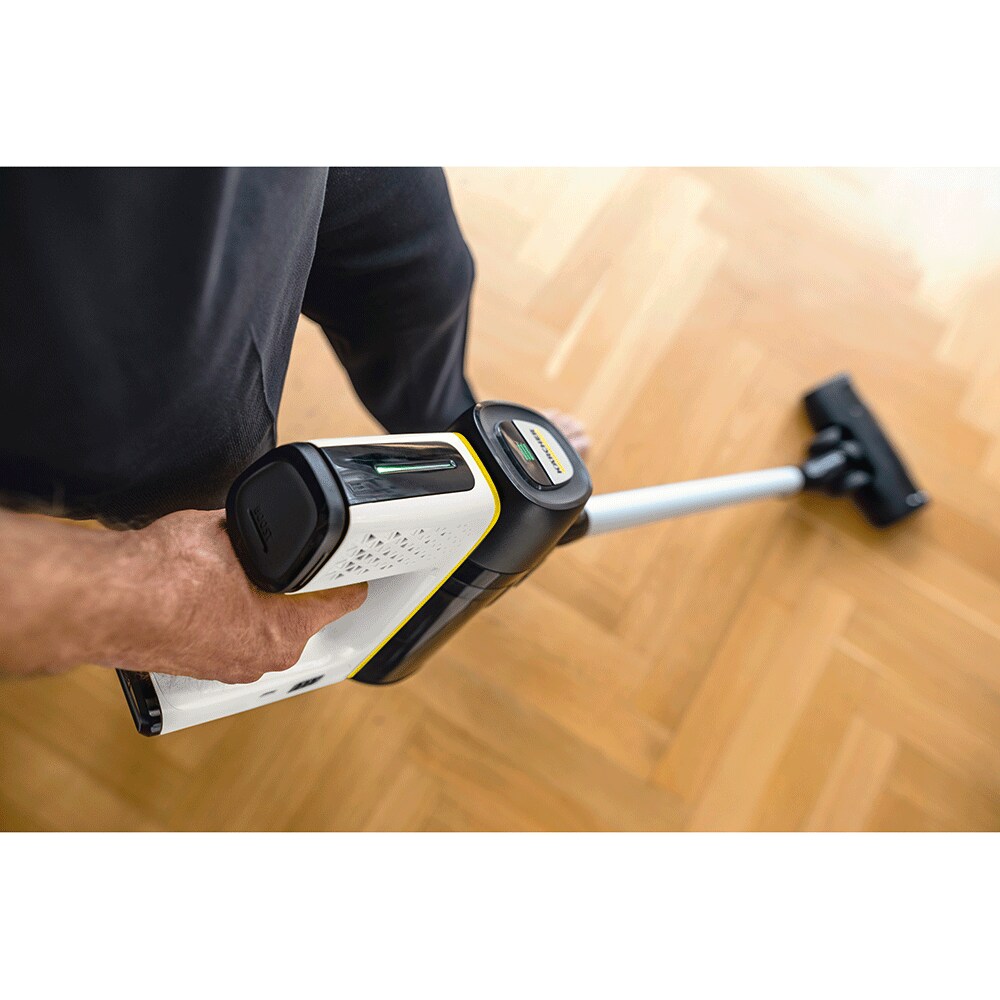 Aspirator vertical KARCHER VC 7 Cordless Your Max Car, 0.8l, 25.2V, autonomie max 60 min, alb-argintiu