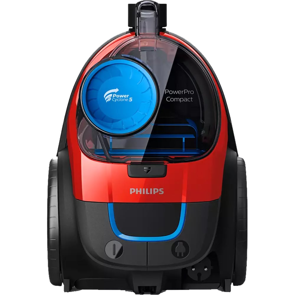 Aspirator fara sac PHILIPS PowerPro Compact FC9330/09, 1.5l, 900W, 76dB, rosu-negru