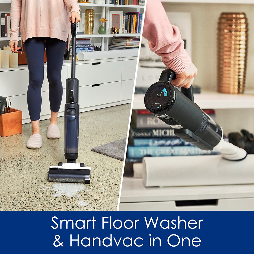 Aspirator vertical cu spalare TINECO Floor One S5 Combo Plus FW150300DE, 0.8l, 21.6V, autonomie max 35min, albastru inchis-negru