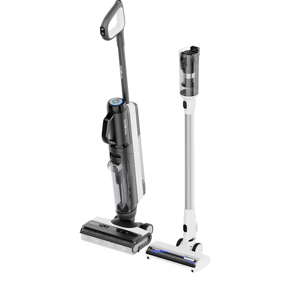 Aspirator vertical cu spalare TINECO Floor One Switch S6 Pet FW301400FR, 0.5l, 21.6V, autonomie max 40 min, alb-negru