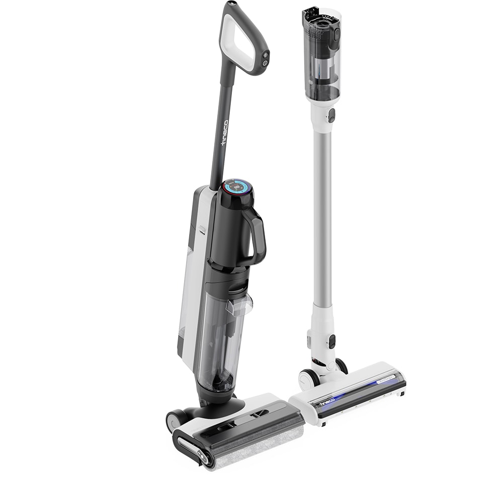 Aspirator vertical cu spalare TINECO Floor One Switch S6 Pet FW301400FR, 0.5l, 21.6V, autonomie max 40 min, alb-negru