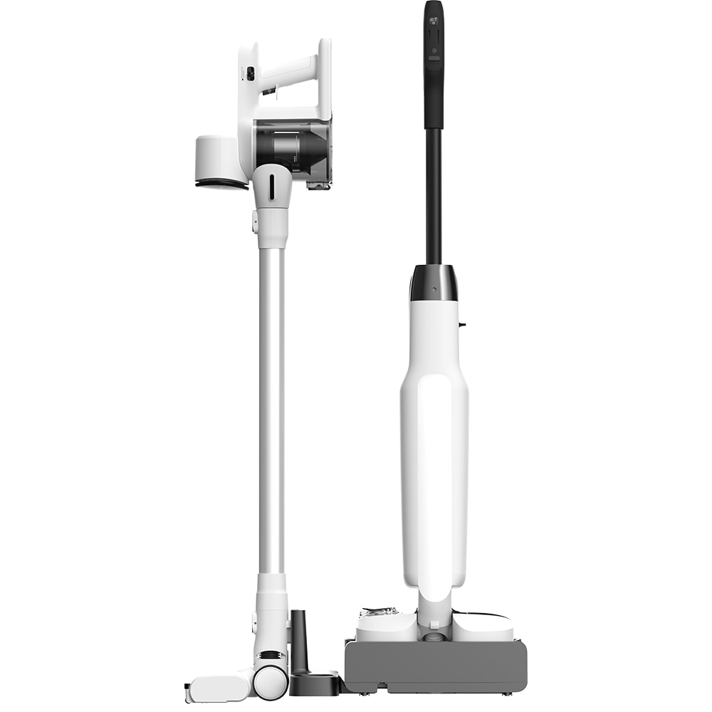 Aspirator vertical cu spalare TINECO Switch S6 Strech Plus FW311000DE, 0.8l, 21.6V, autonomie max 40 min, alb-negru