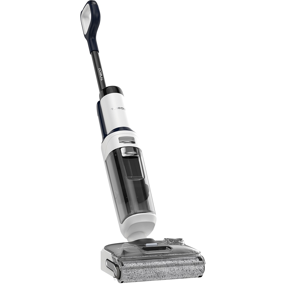 Aspirator vertical cu spalare TINECO S5 Stretch Extreme FW412500DE, 0.8l, 21.6V, autonomie max 40 min, alb-negru