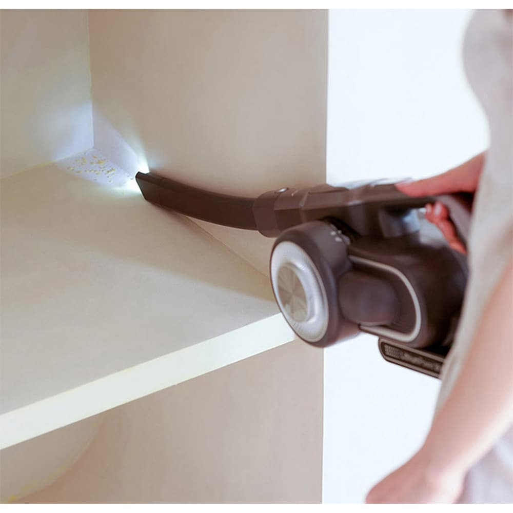 Aspirator vertical JIMMY H10 Flex, 0.6l, autonomie max 80 min, iluminare LED, argintiu-negru