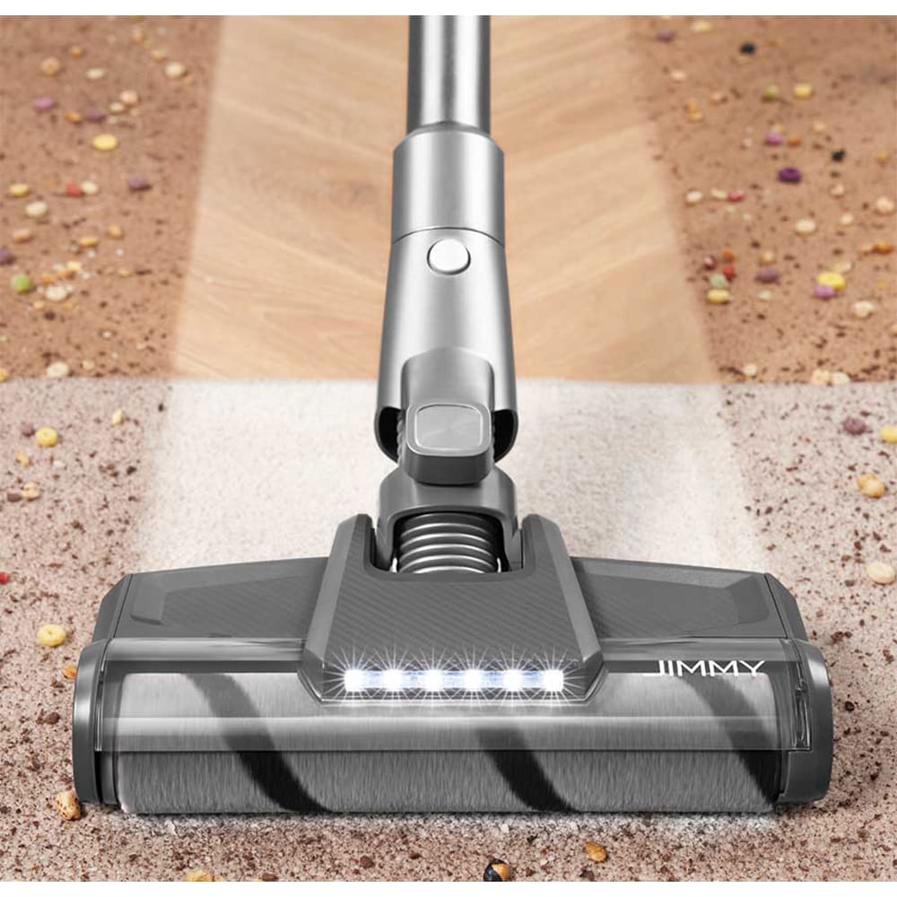 Aspirator vertical JIMMY H10 Flex, 0.6l, autonomie max 80 min, iluminare LED, argintiu-negru