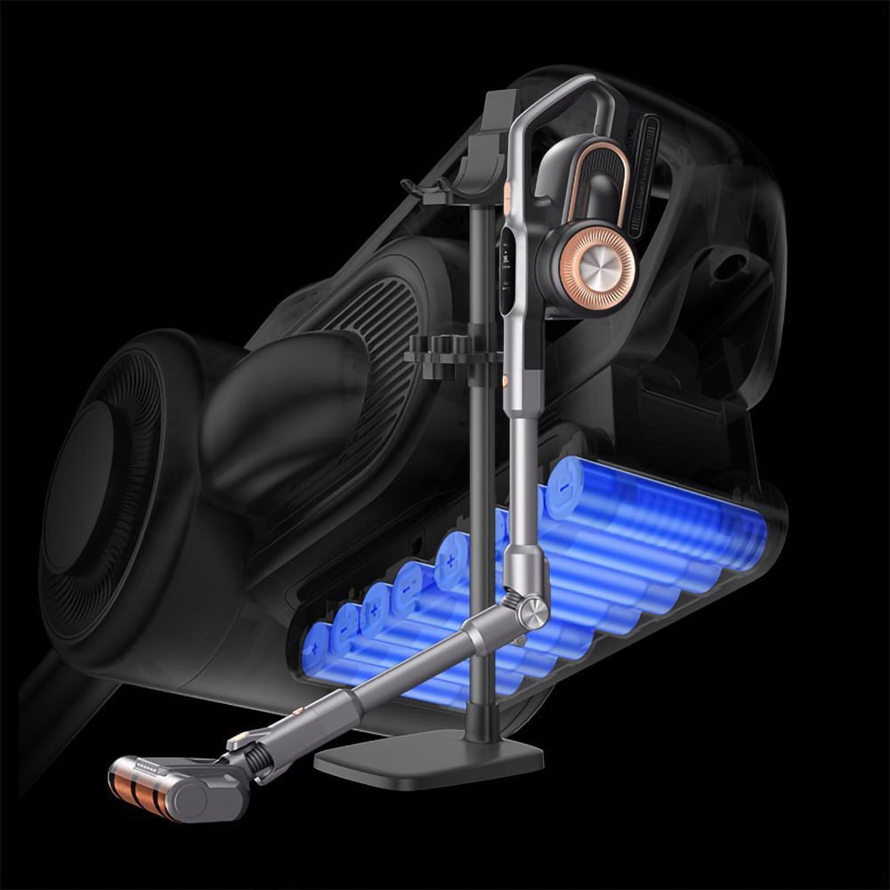 Aspirator vertical JIMMY H10 PRO, 0.6l, 230V, autonomie max 90 min, argintiu-auriu