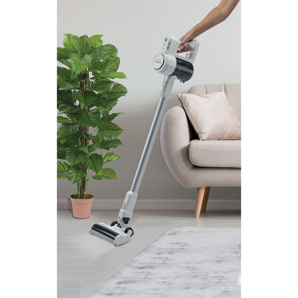Aspirator vertical HISENSE Hi-Move III HVC6133W, 0.5l, 21.6V, autonomie max 45 min, alb-argintiu