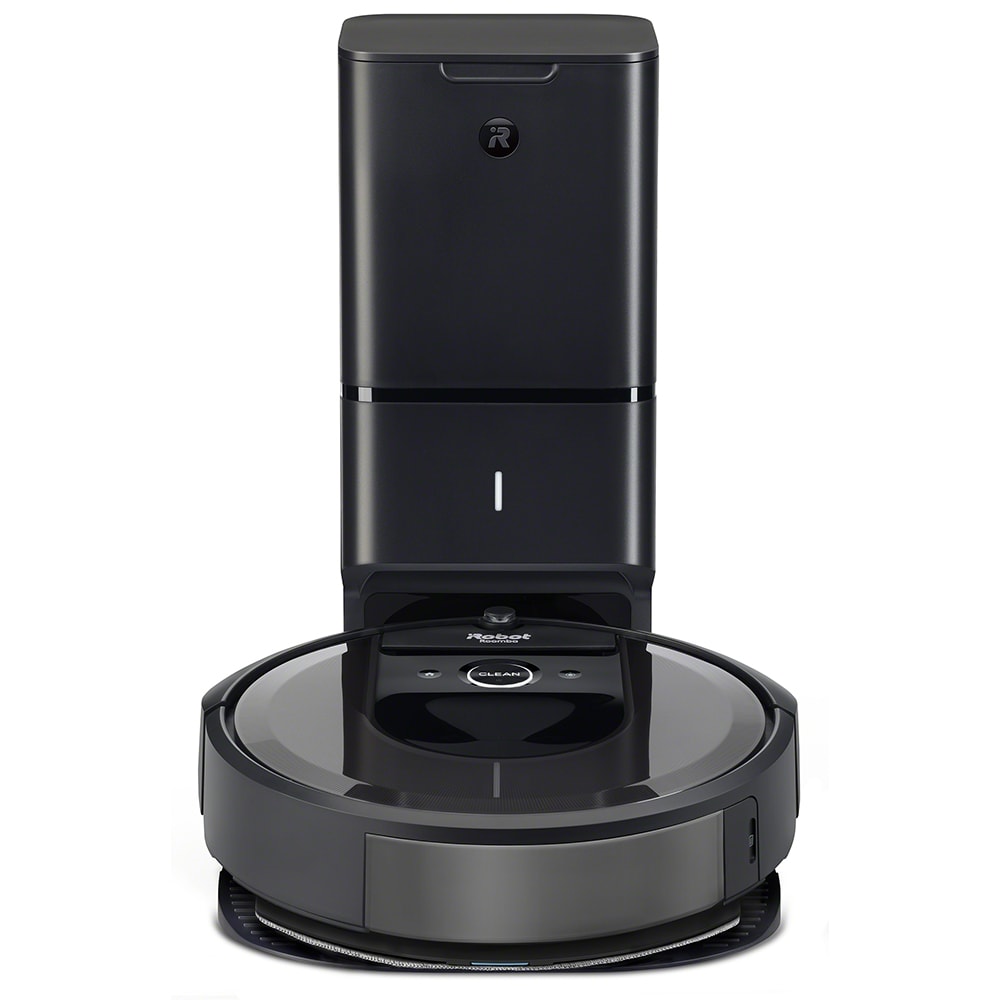 Aspirator robot IROBOT Roomba Combo I8+ 857840, 0.27l, 14.4V, autonomie max 75 min, Navigatie vSLAM, functie mop, argintiu-negru