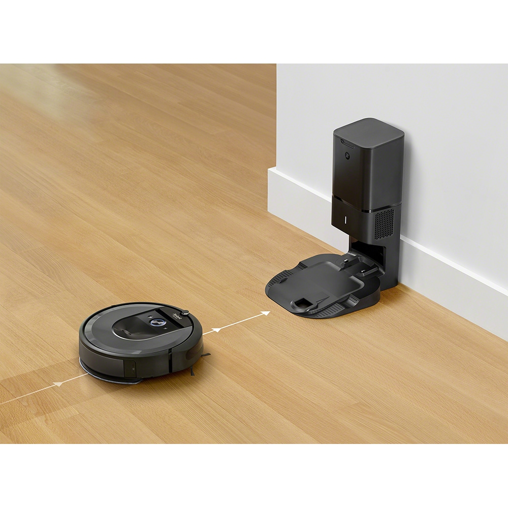 Aspirator robot IROBOT Roomba Combo I8+ 857840, 0.27l, 14.4V, autonomie max 75 min, Navigatie vSLAM, functie mop, argintiu-negru