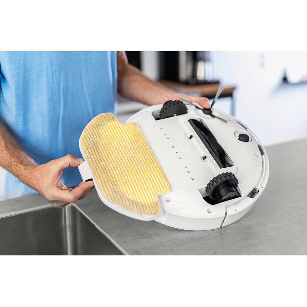 Aspirator robot KARCHER RCV 3, 0.5l, 14.8V, autonomie max 120 min, Wi-Fi, Navigare Lidar, alb-argintiu