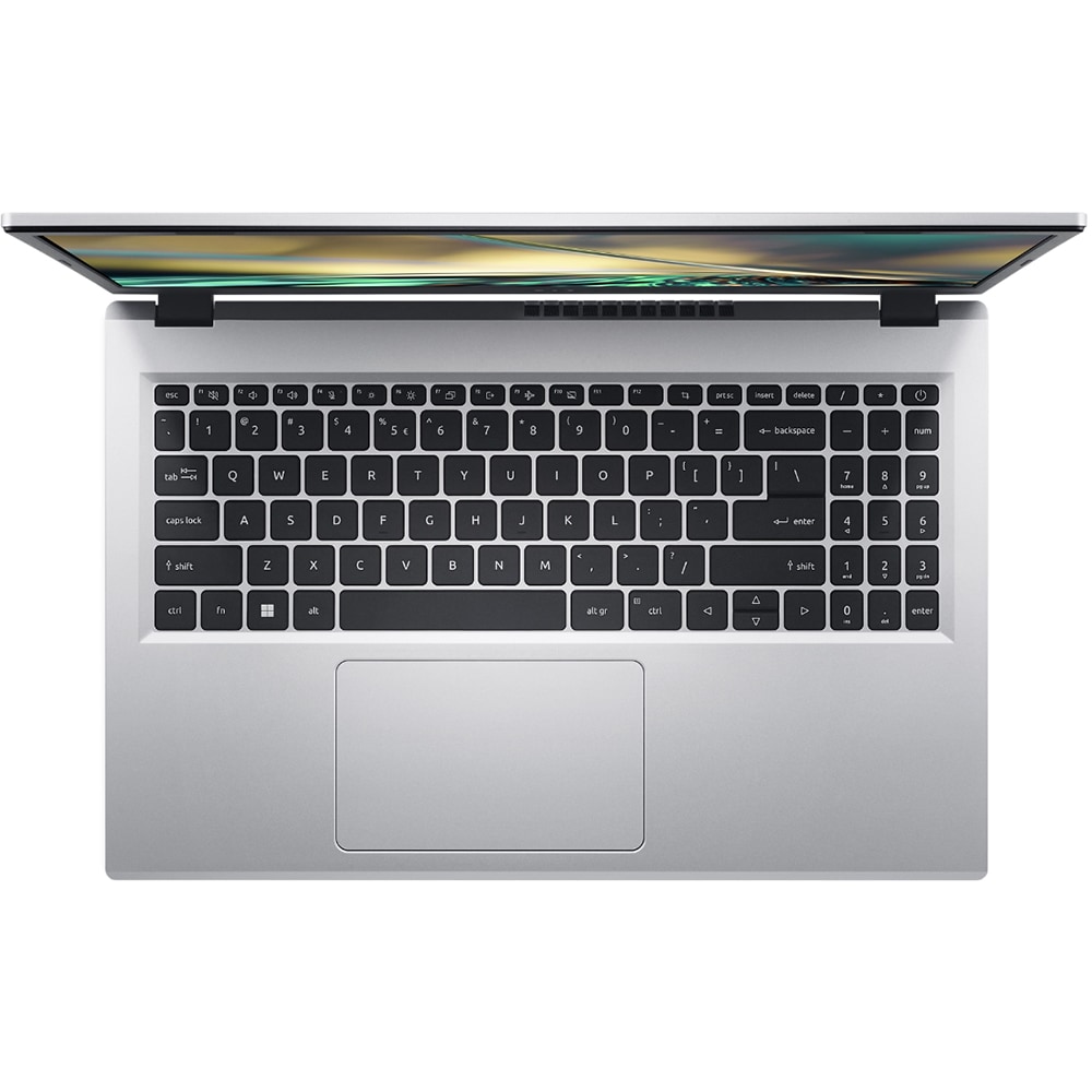 Laptop ACER Aspire 3 A315-24P-R9WY, AMD Ryzen 5 7520U pana la 4.3GHz, 15.6" Full HD, 16GB, SSD 512GB, AMD Radeon 610M Graphics, Free Dos, argintiu
