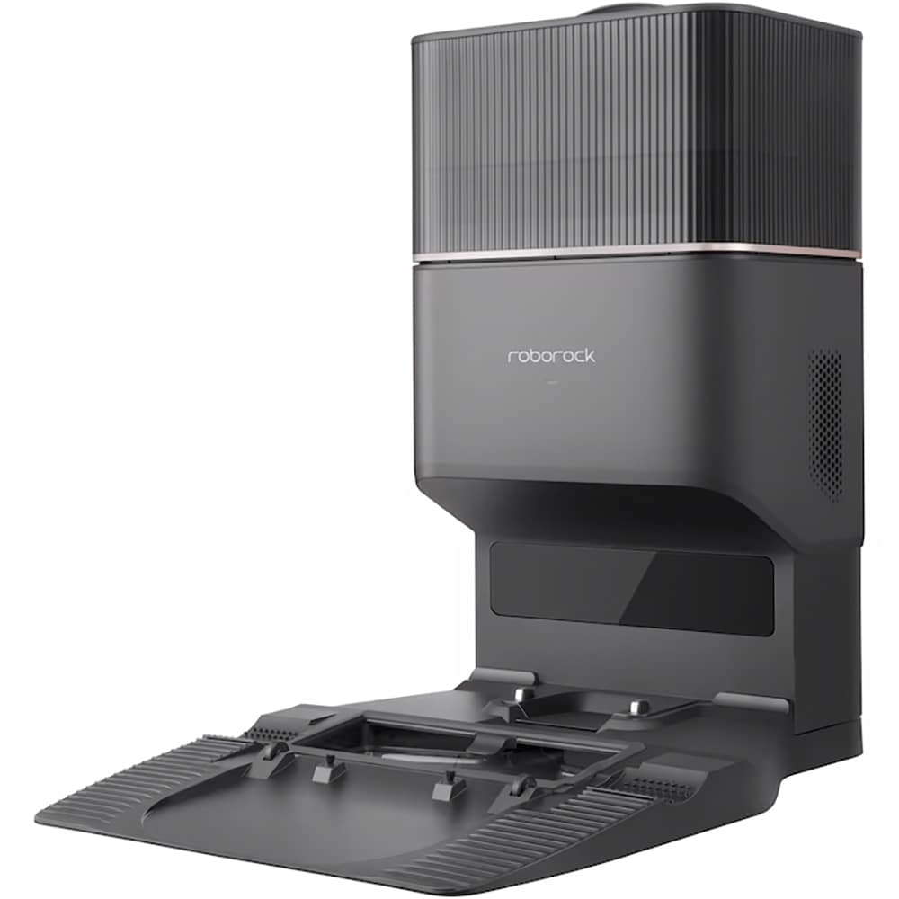 Aspirator robot ROBOROCK Q5 Pro+ Q5PRP5200, 0.77l, 14.4V, autonomie max 240 min, Navigare Lidar, functie mop, negru