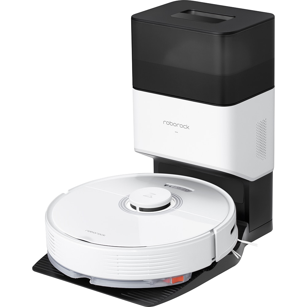 Aspirator robot ROBOROCK Q7 Max Plus, 0.46l, 14.4V, autonomie max 180 min, Wi-Fi, Navigare Lidar, functie mop, alb-negru