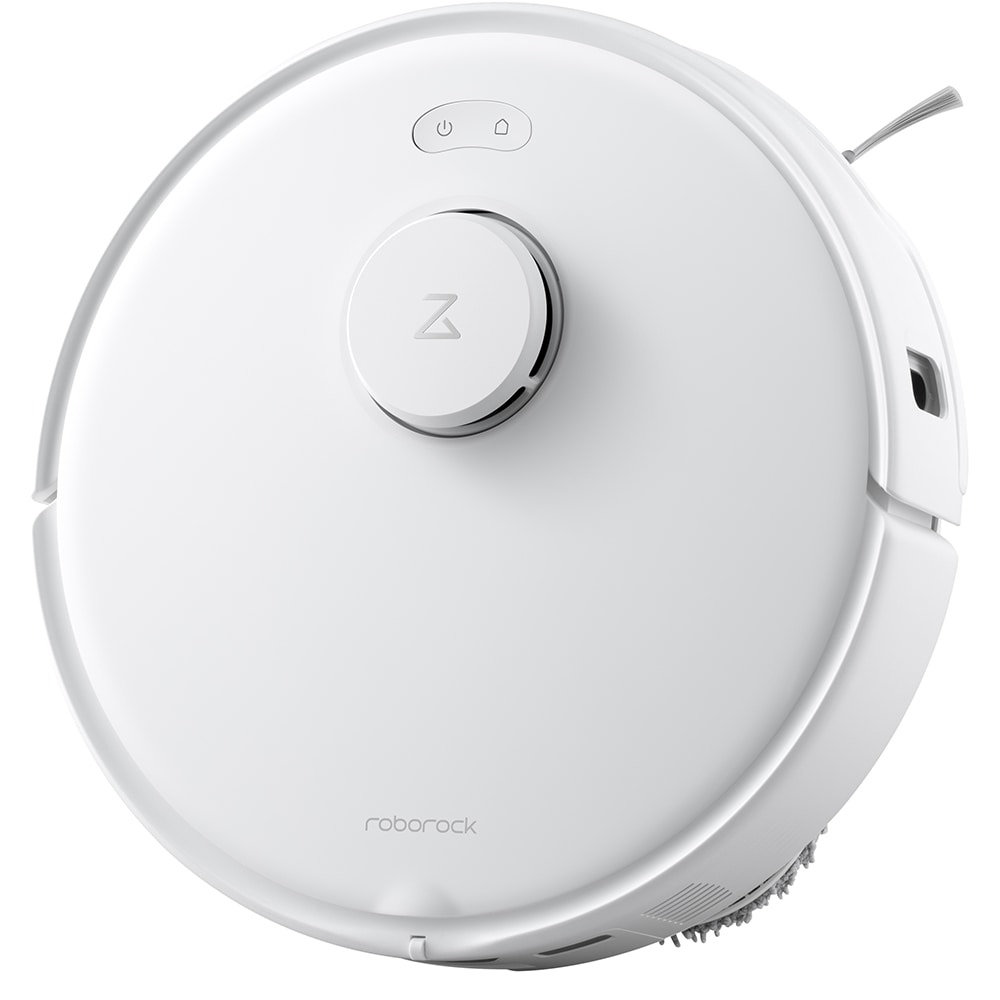 Aspirator robot ROBOROCK Qrevo Curv 5A1 QREVOCURV5A1, 0.33l, 14.4V, autonomie max 180 min, Navigare Lidar, functie mop, alb-gri
