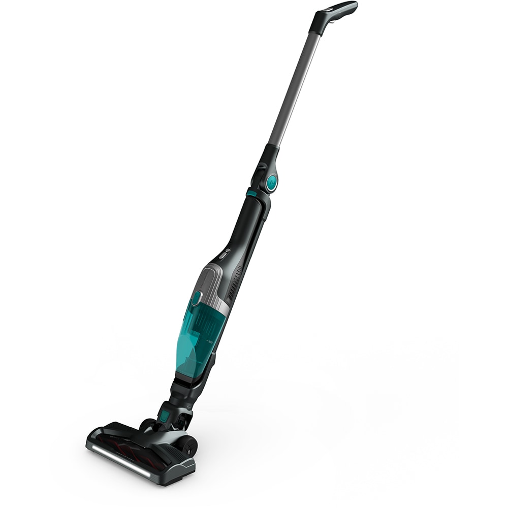 Aspirator vertical ROWENTA X-trem Compact 2in1 RH1239WO, 0.4l, 16.8V, autonomie 40 min, Tehnologie Flex, verde-negru