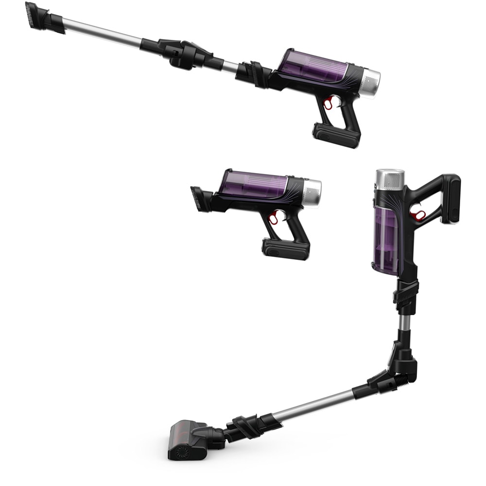 Aspirator vertical ROWENTA X-Force 9.6 RH2037WO, 0.4l, 18V, autonomie max 45 min, violet-negru