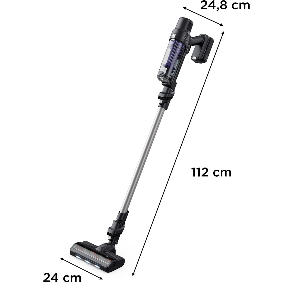 Aspirator vertical ROWENTA X-Pert 7.6 RH6A35WO, 0.44l, 18.5V, autonomie max 45 min, violet-negru