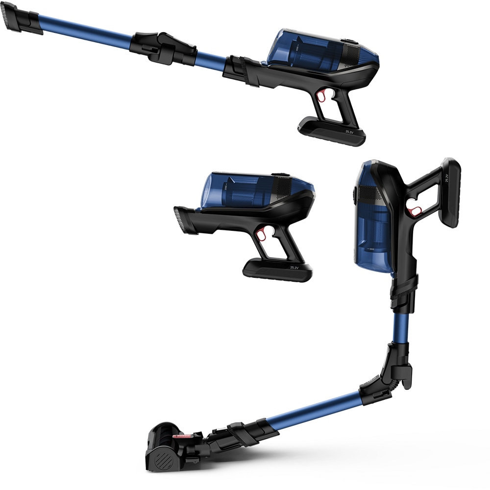 Aspirator vertical ROWENTA X-Force Flex 12.60 Aqua RH98C0WO, 0.9l, 25.2V, autonomie max 45 min, albastru-negru