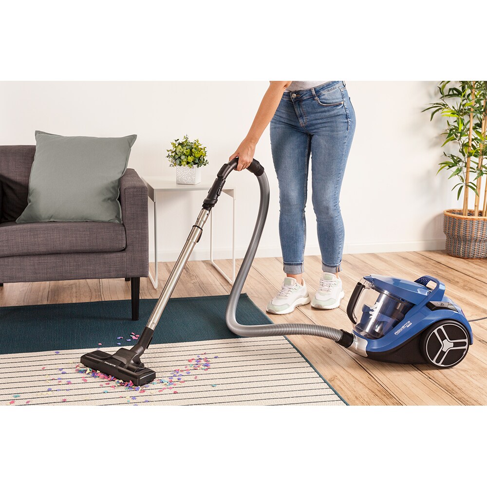 Aspirator fara sac ROWENTA Compact Power XXL RO4881EA, 2.5l, 550W, 75dB, albastru-negru