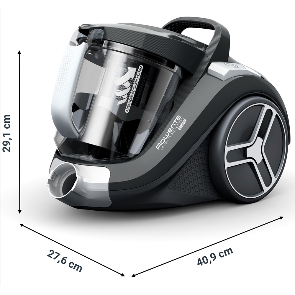 Aspirator fara sac ROWENTA Compact Power XXL RO4B36EA, 2.5l, 900W, 75dB, gri-negru