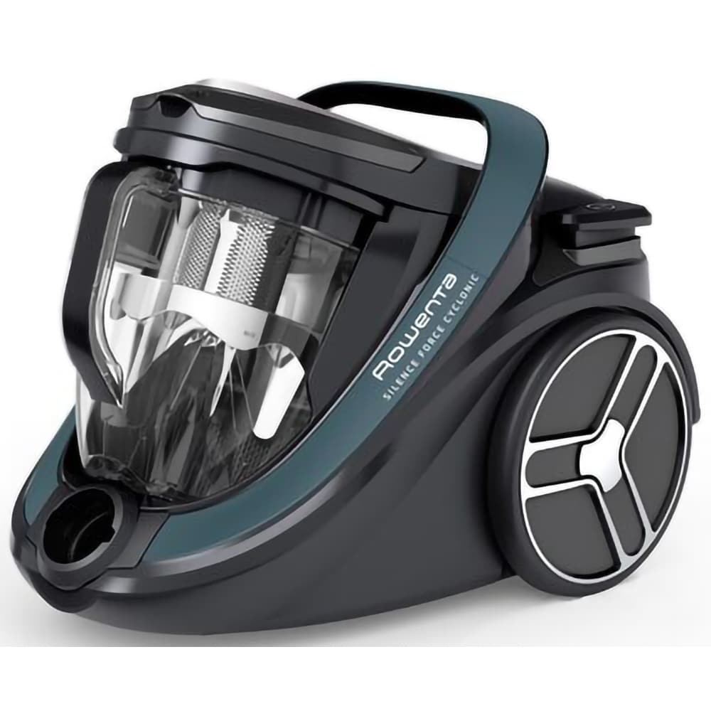 Aspirator fara sac ROWENTA Silence Force Cyclonic RO7961EA, 2.5l, 500W, 59dB, negru-verde