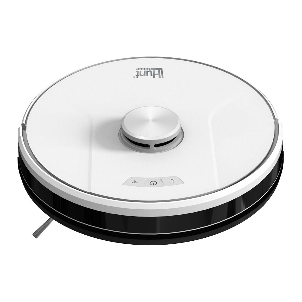 Aspirator robot IHUNT Robo Clean Pro ROBOCLEANPRO, 0.6l, autonomie max 100 min, Smart Memory, alb-negru
