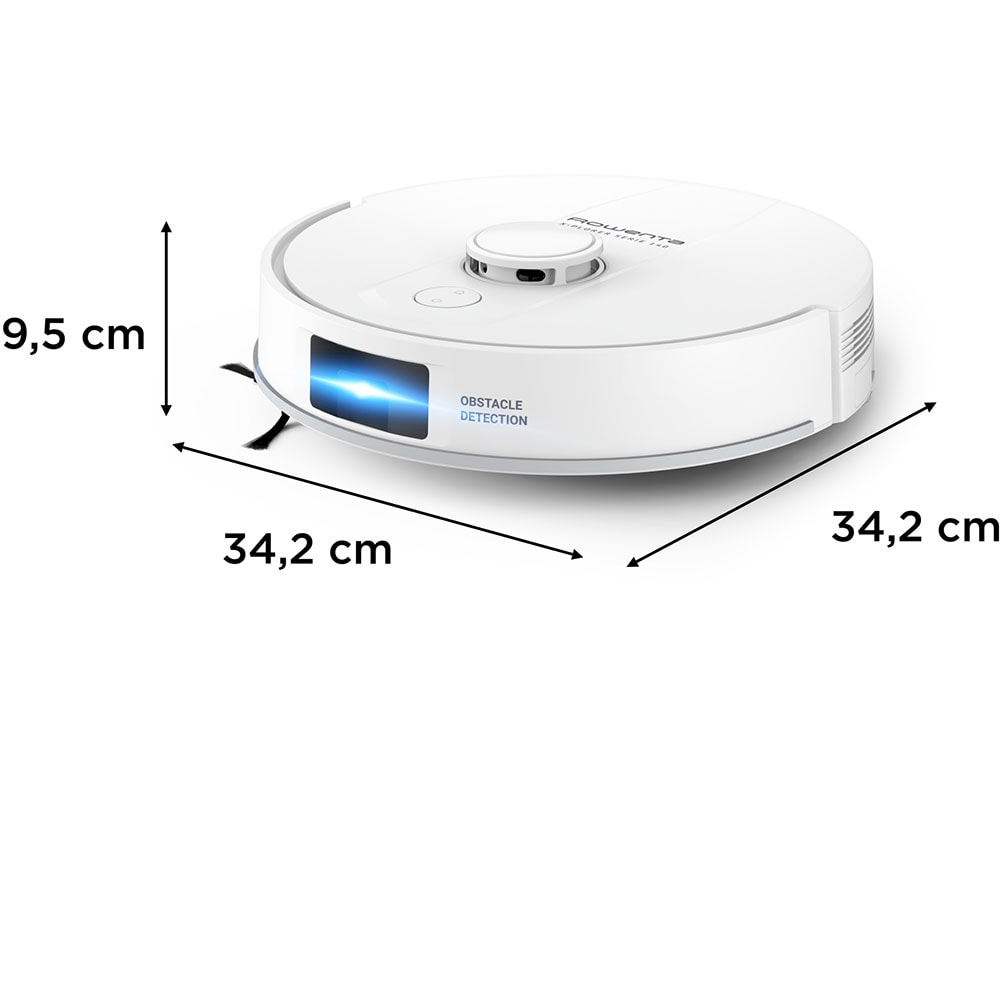 Aspirator robot ROWENTA X-Plorer Serie 140+ RR9177WH, 0.3l, 24V, autonomie max 120 min, alb-albastru
