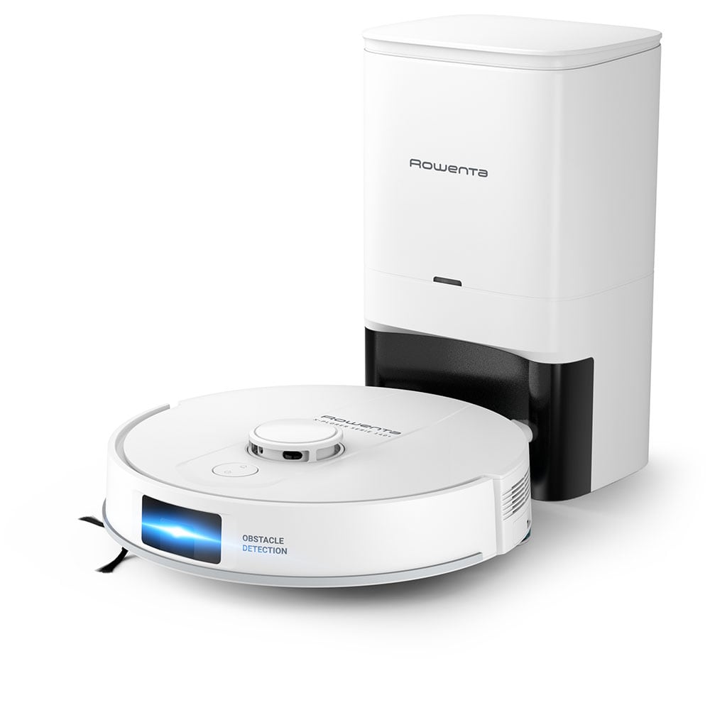 Aspirator robot ROWENTA X-Plorer Serie 140+ RR9197WH, 0.3l, 24V, autonomie max 120 min, alb-negru