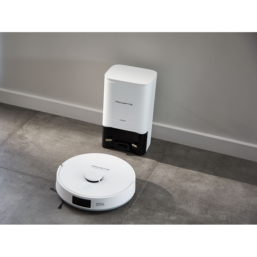 Aspirator robot ROWENTA X-Plorer Serie 140+ RR9197WH, 0.3l, 24V, autonomie max 120 min, alb-negru