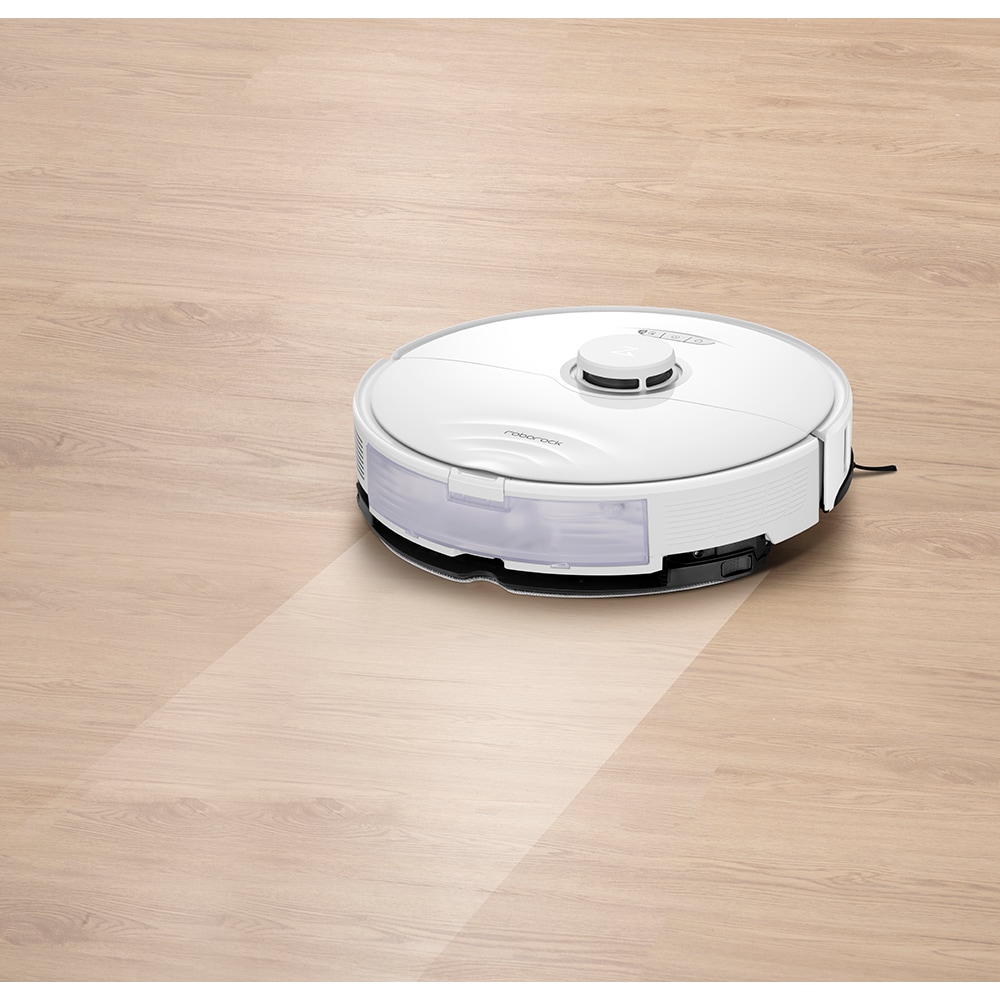 Aspirator robot ROBOROCK S8, 0.4l, 14.4V, autonomie max 180 min, Wi-Fi, Navigatie Lidar, functie mop, alb