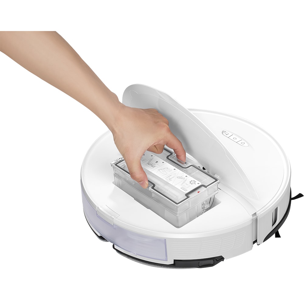 Aspirator robot ROBOROCK S8, 0.4l, 14.4V, autonomie max 180 min, Wi-Fi, Navigatie Lidar, functie mop, alb