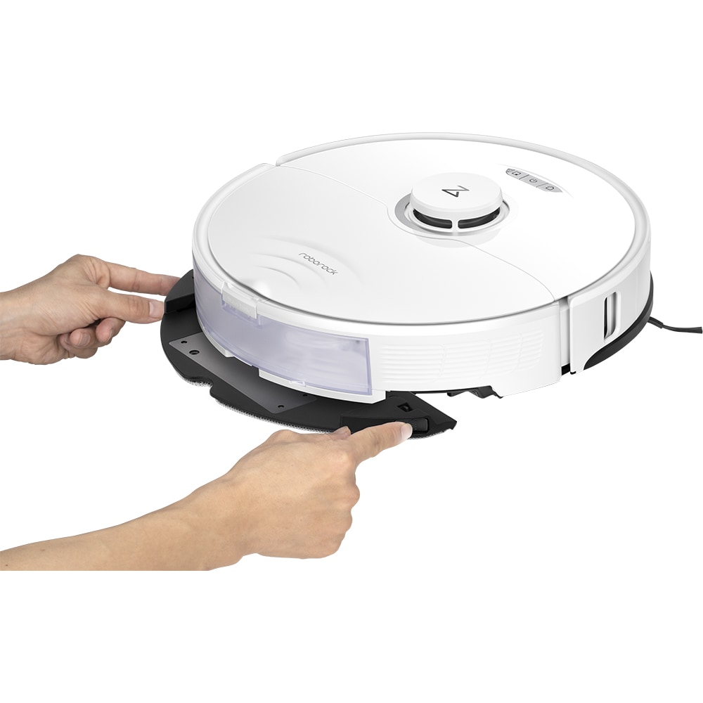 Aspirator robot ROBOROCK S8, 0.4l, 14.4V, autonomie max 180 min, Wi-Fi, Navigatie Lidar, functie mop, alb